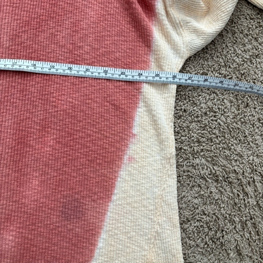 Free People Logan Colourblock Stretch Tie Dye Cotton Waffle Knit - Picture 10 of 12